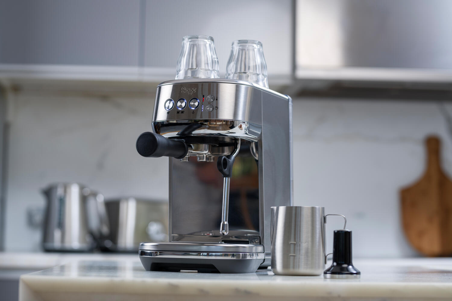 The Bambino Plus espressomaskine - Brushed Stainless Steel